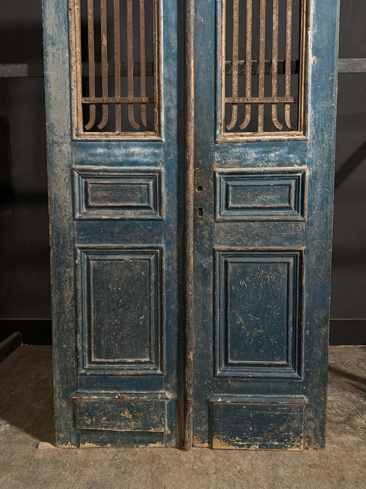 Antique Iron French Doors - 43x99 - N714