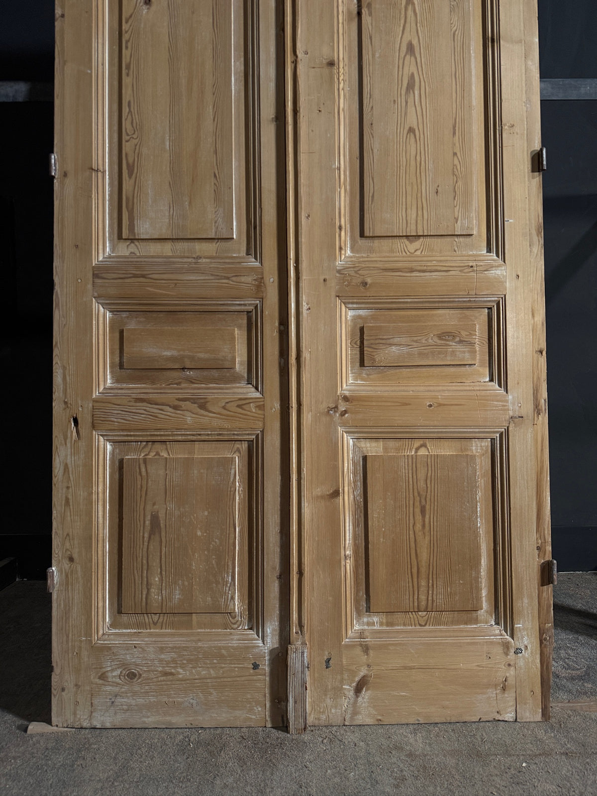 Antique 4 Panel Solid Double Doors - 45x100 - N614