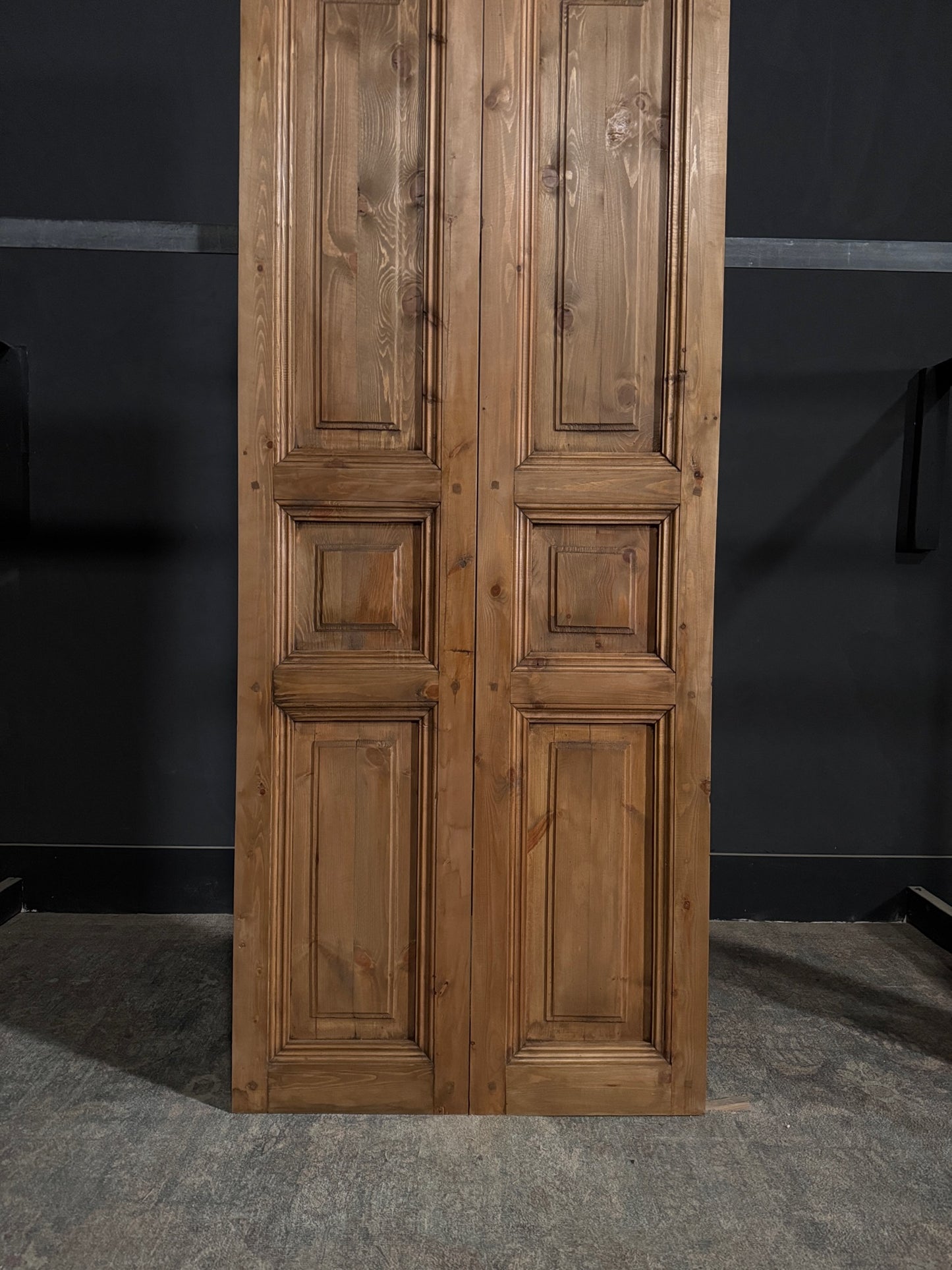 Handcrafted Solid Double Doors (Waxed) - 32x80 - N342