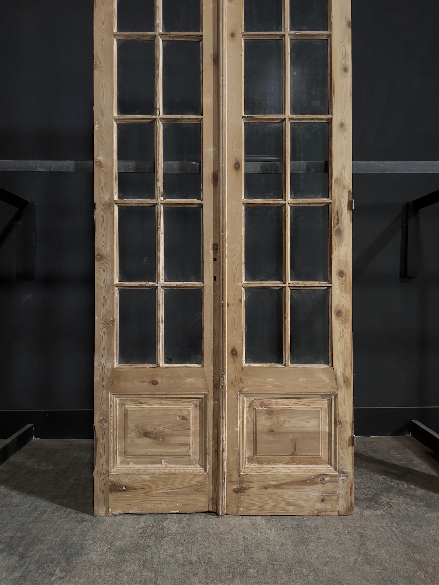 Antique Glass 10 Lite French Doors - 43.75x98 - N284
