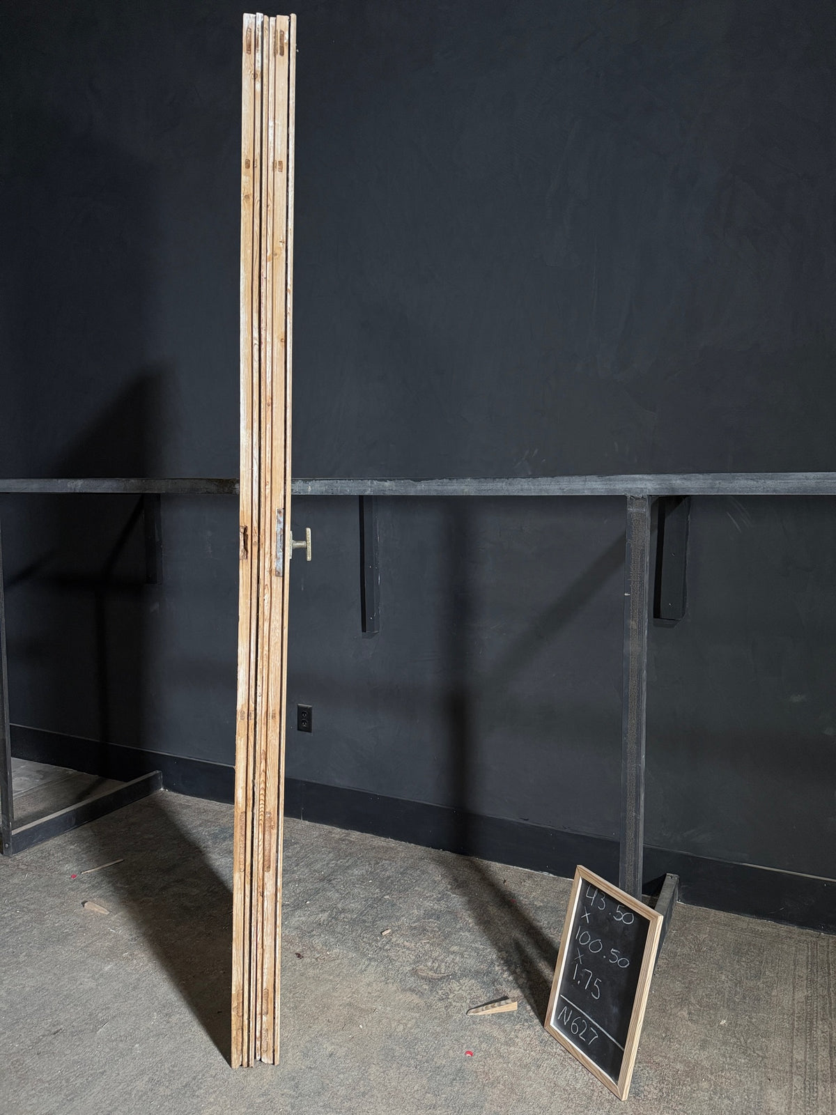 Antique Obscured Glass 2 Lite French Doors - 43.5x100.5 - N627