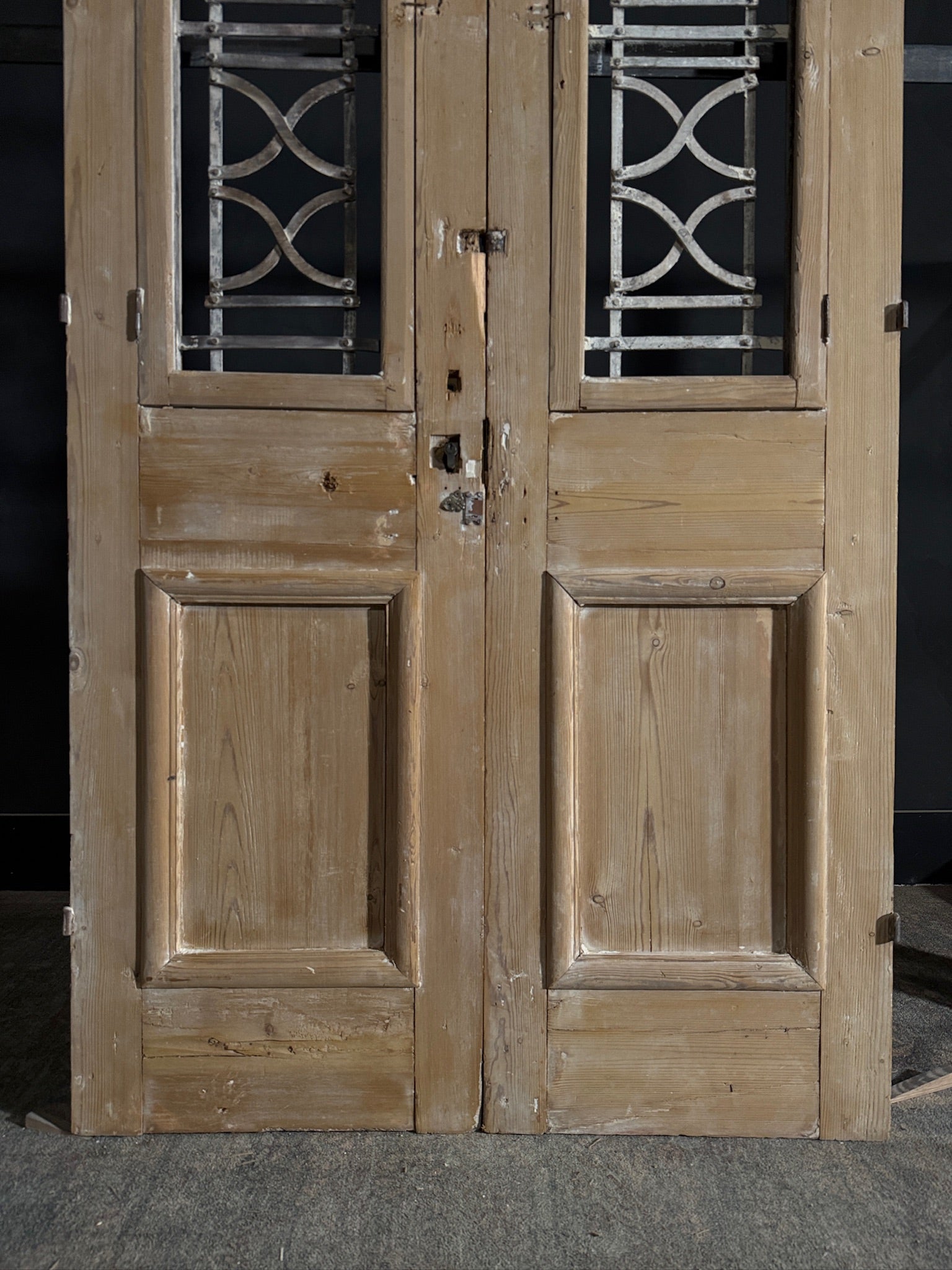 Antique Iron French Doors - 43.75x84 - N409