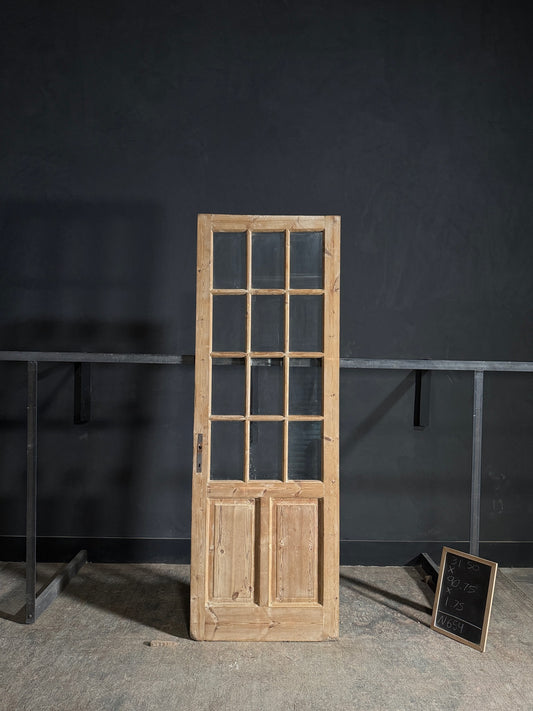 Antique Glass 12 Lite Single Door - 31.5x90.75 - N654
