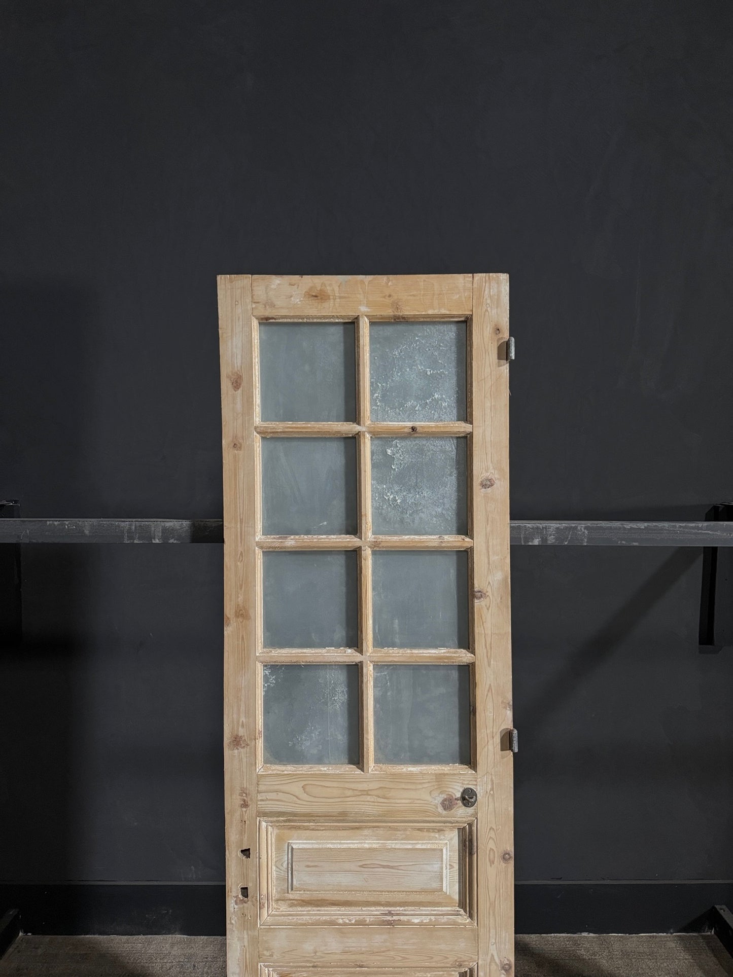 Antique Glass 8 Lite Single Door - 24.25x81 - N57