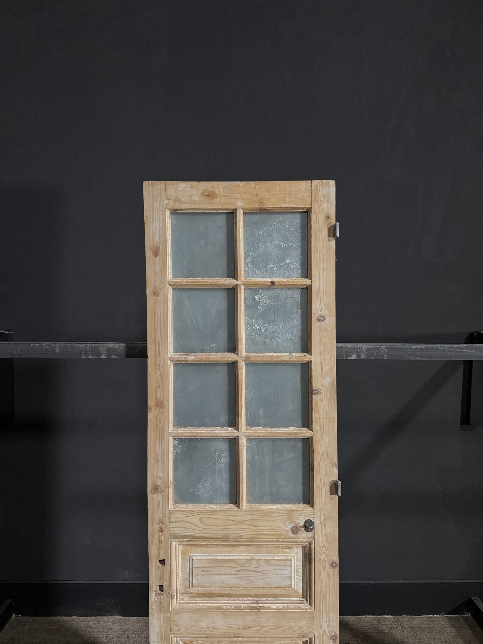 Antique Glass 8 Lite Single Door - 24.25x81 - N57