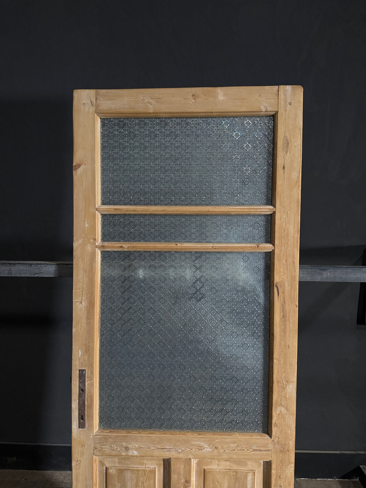 Antique Obscured Glass 2 Lite Single Door - 31x84 - N560