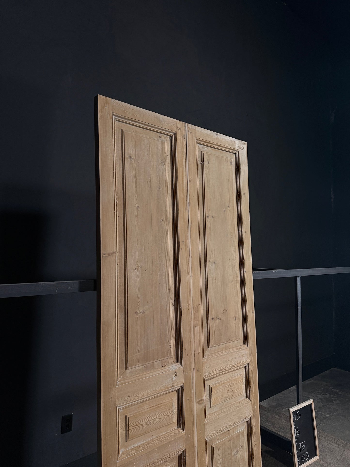 Antique 3 Panel Double Doors - 45x96 - N03