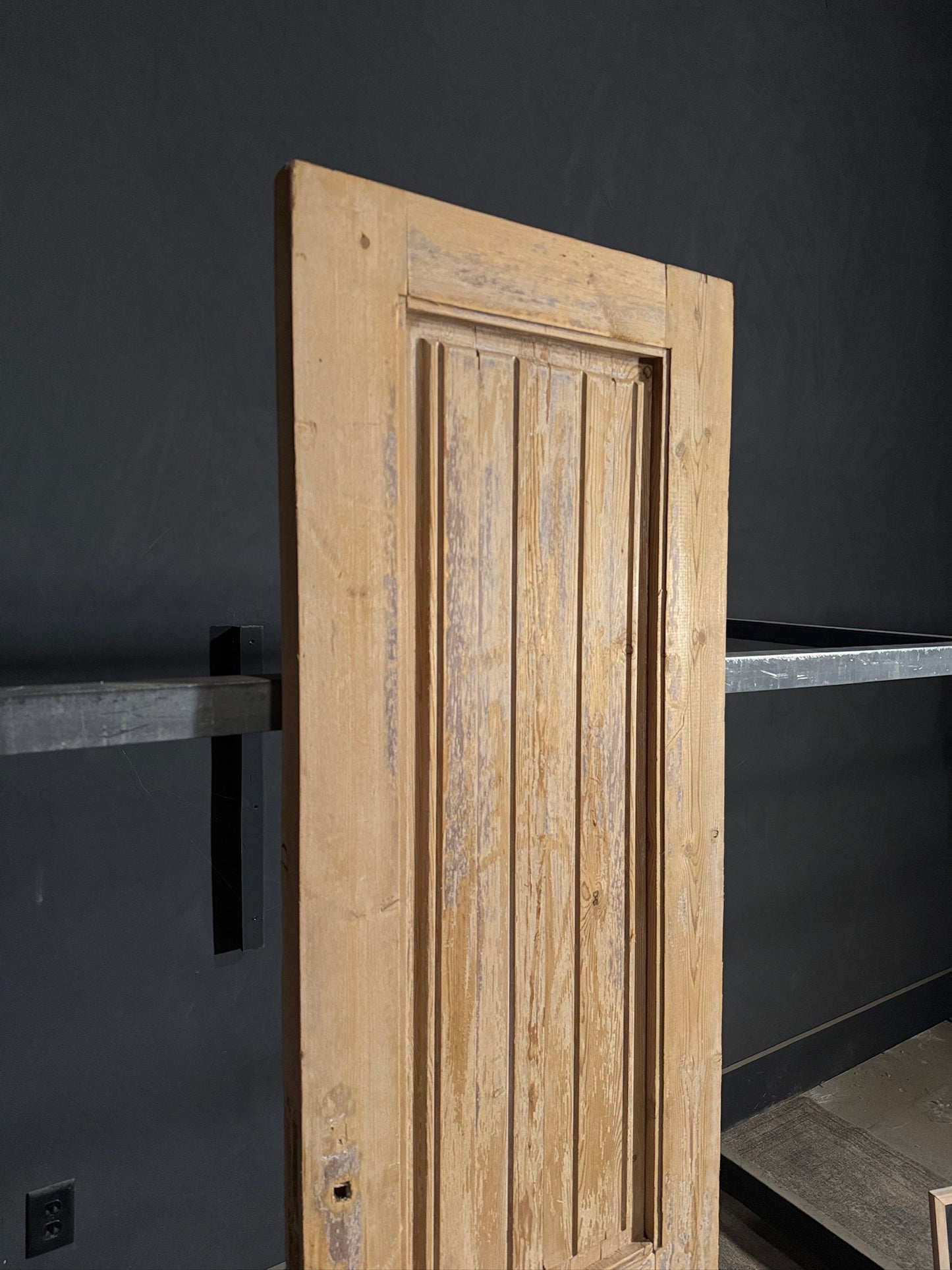 Antique Solid Single Door - 23.25x78.75 - N442