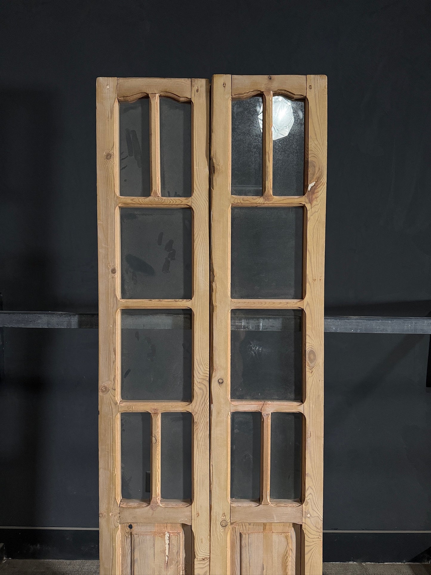 Antique Glass French Doors - 29.25x90.5 - N469