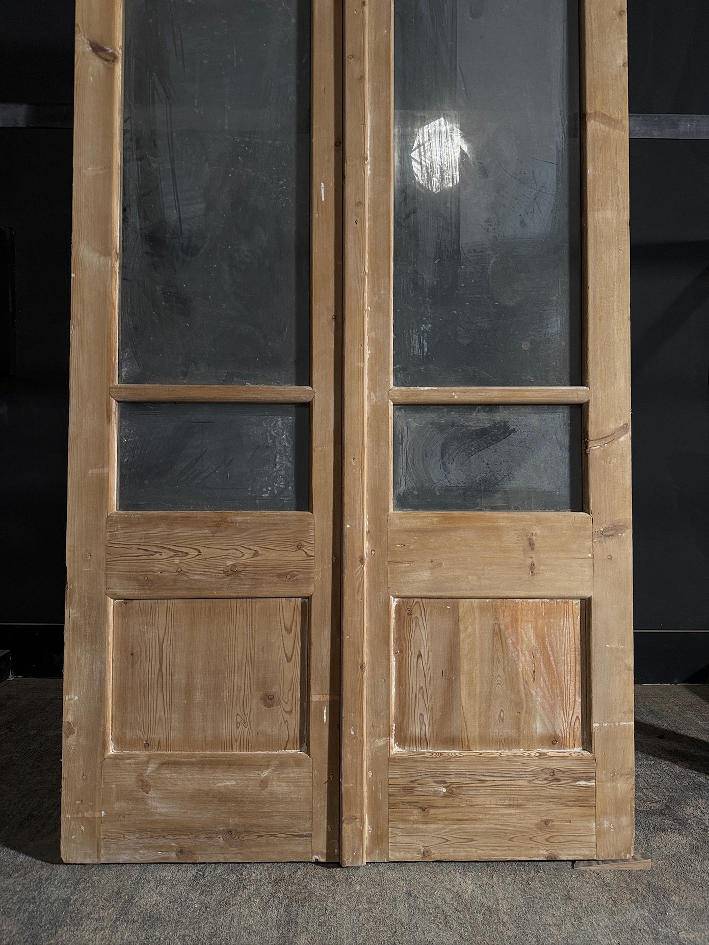 Antique Glass 2 Lite French Doors - 43.75x100.5 - N472