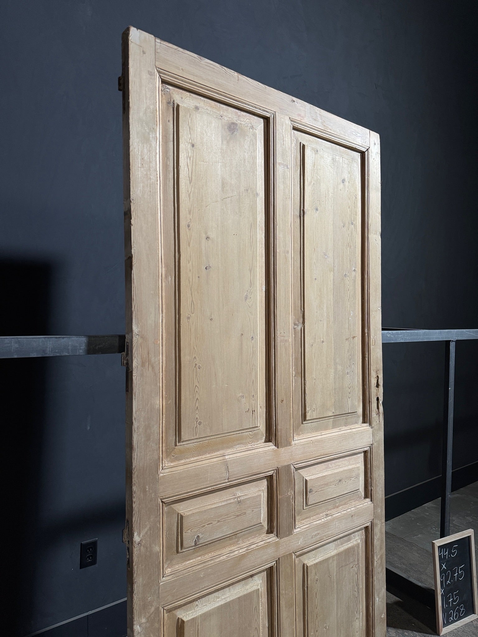 Antique 6 Panel Solid Single Door - 44.5x92.75 - N268