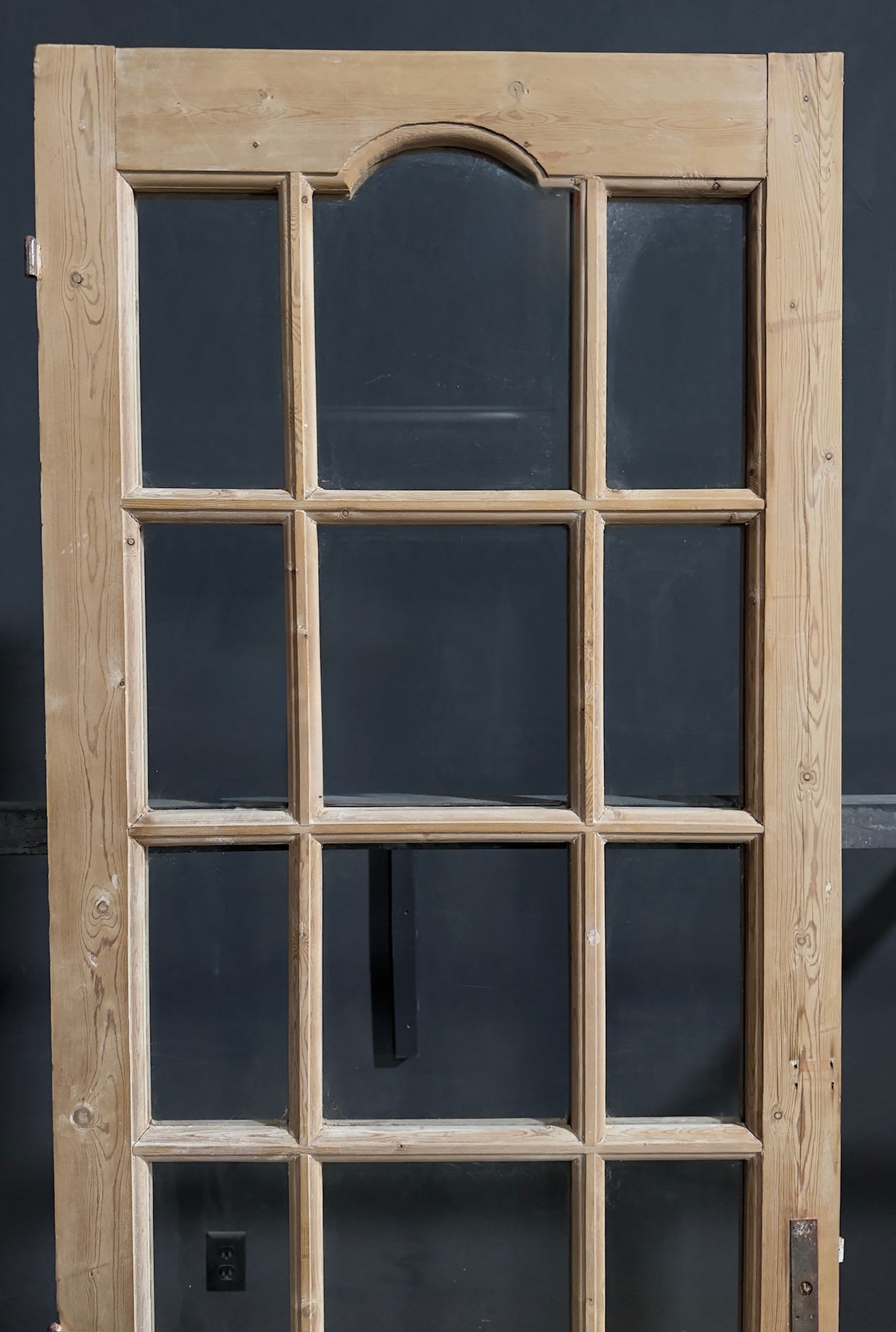 Antique Fluted Panel Glass Pantry Door - 32x90 - N764