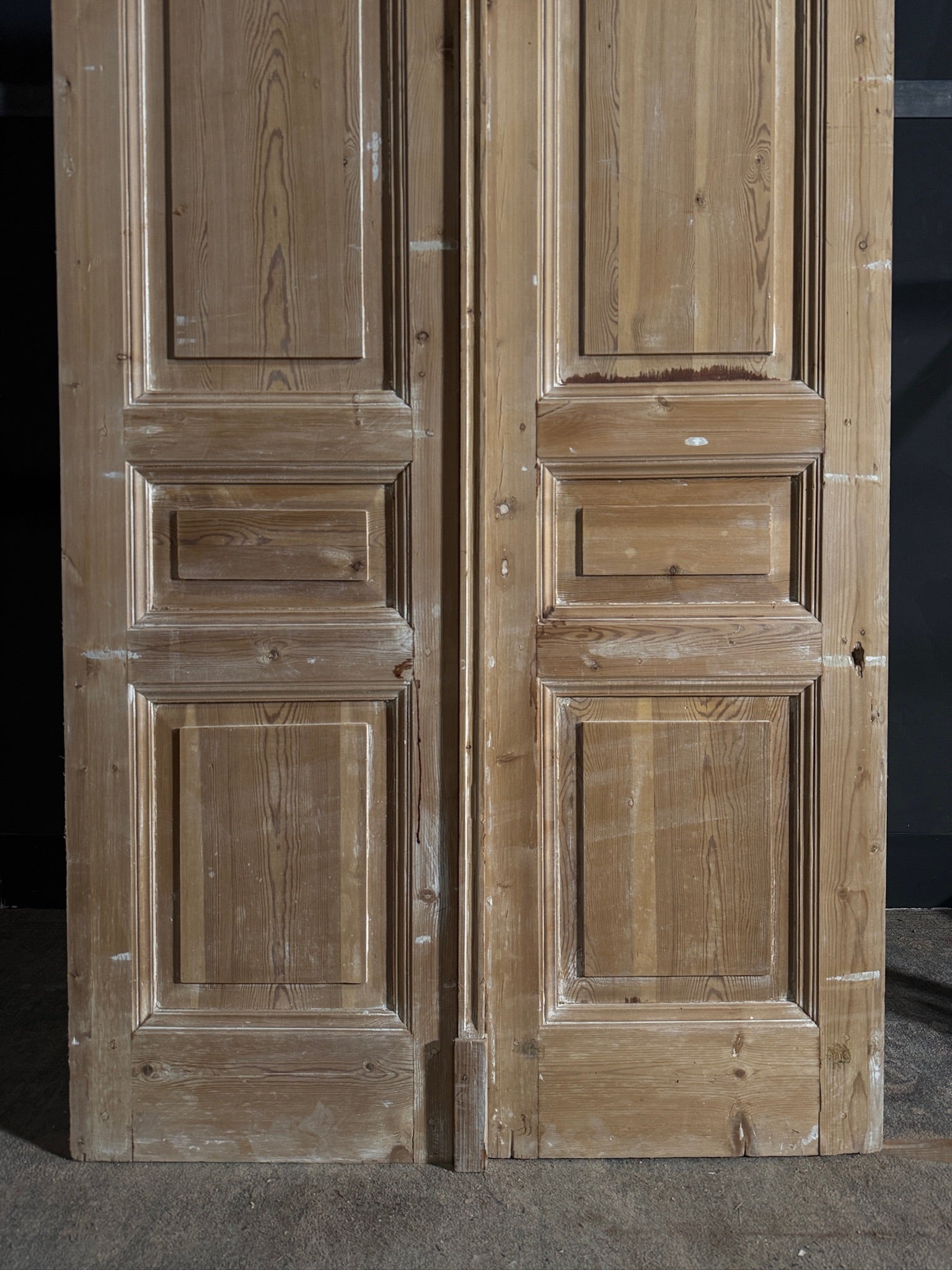 Antique 4 Panel Solid Double Doors - 45x100 - N614