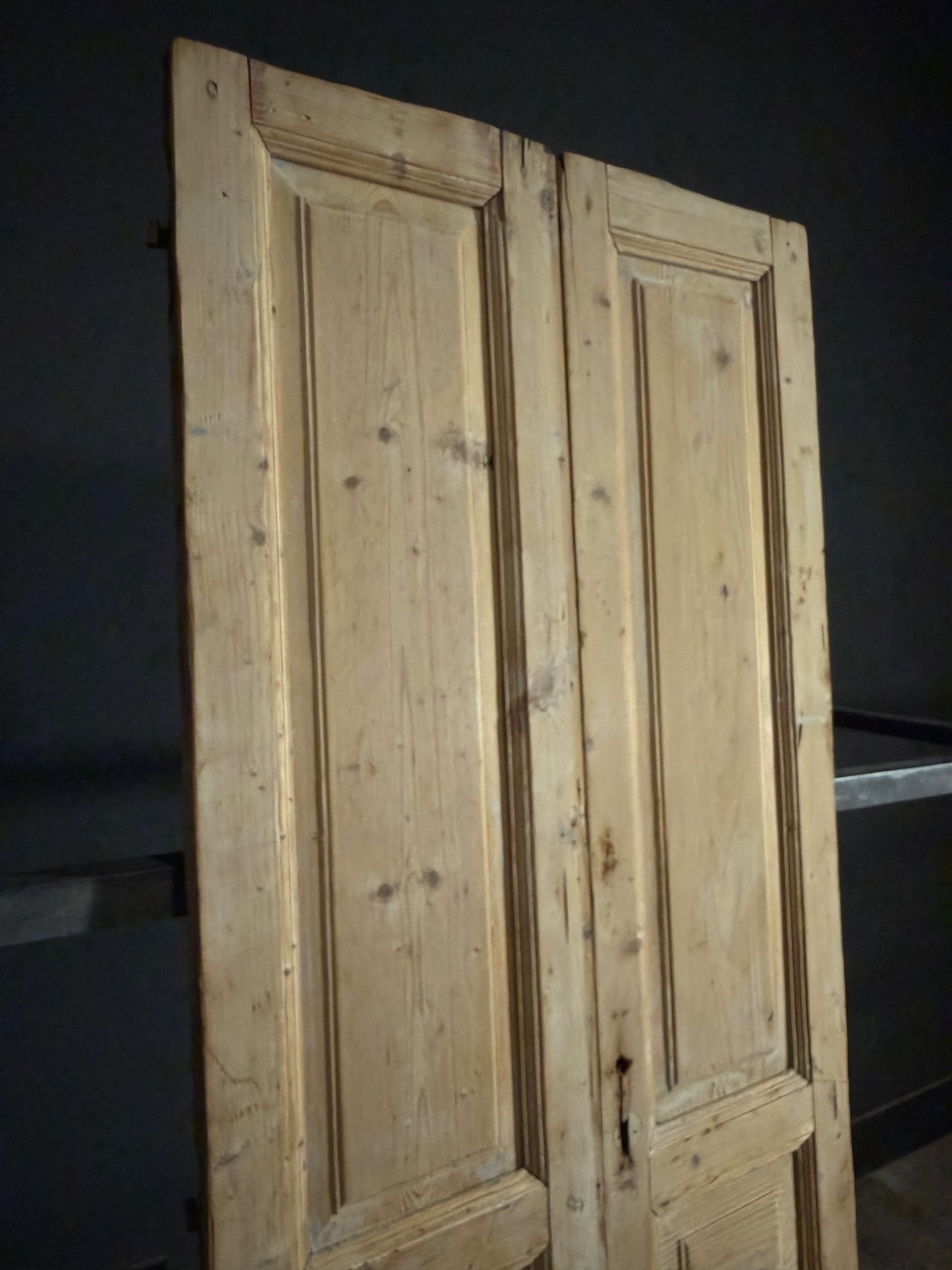 Antique Solid Double Doors - 36x92 - N526