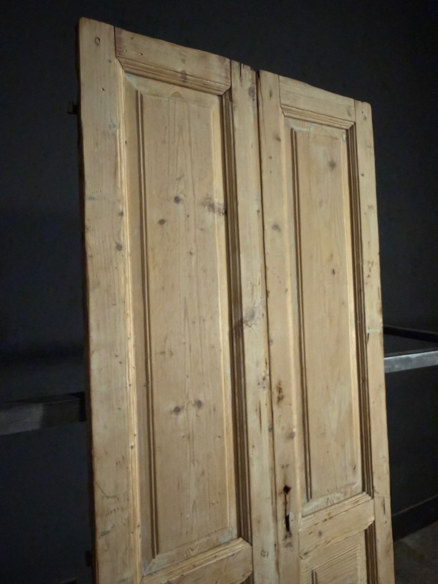 Antique Solid Double Doors - 36x92 - N526