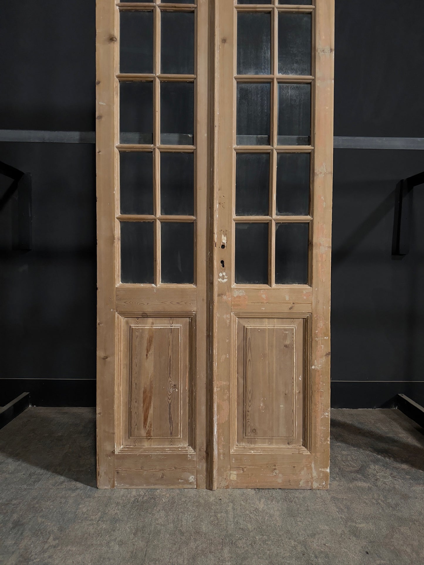 Antique Glass 10 Lite French Doors - 39.25x95.75 - N328