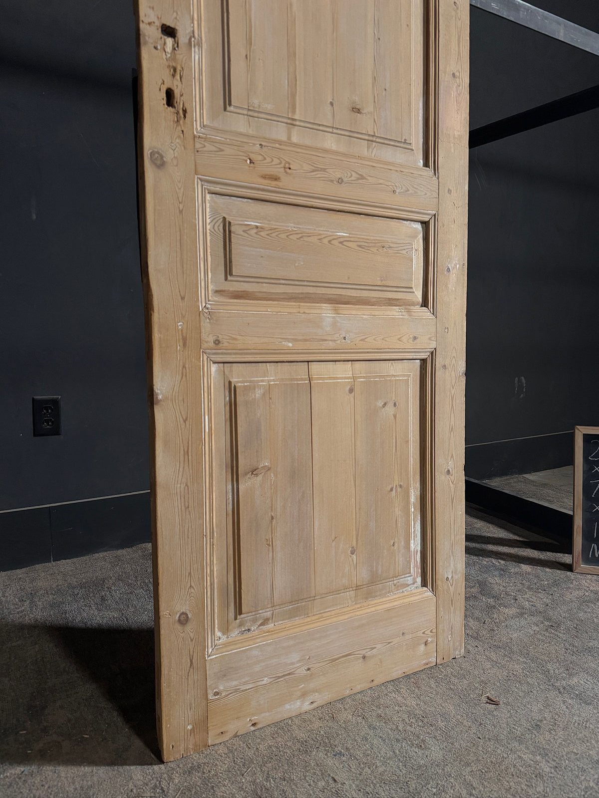 Antique 3 Panel Solid Single Door - 27.5x78.5 - N503