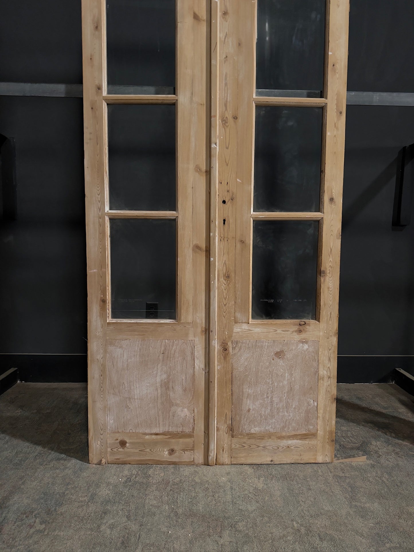 Antique Glass 4 Lite French Doors - 40x95 - N373