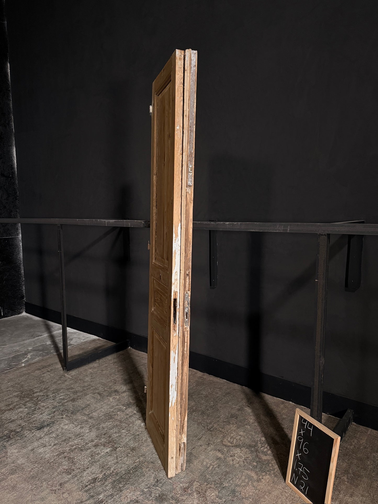 Antique Iron 3 Panel Double Doors - 44x96 - N21