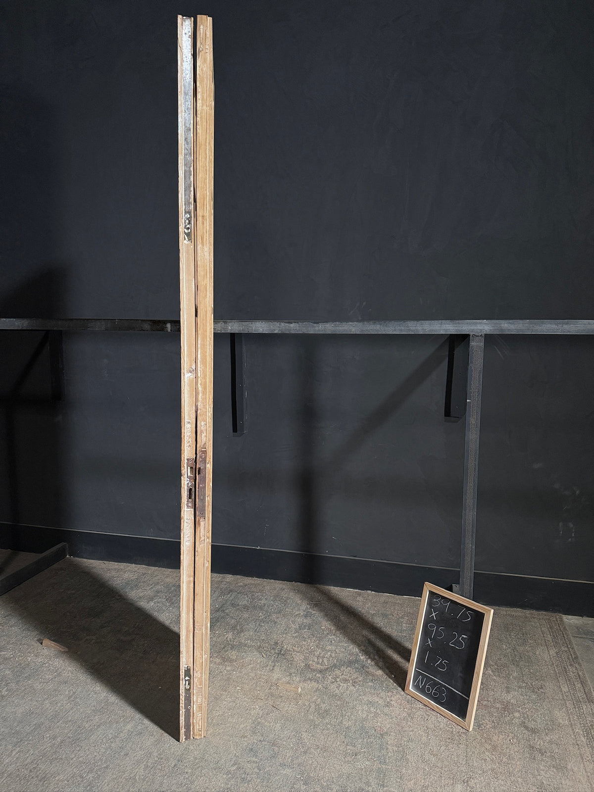 Antique Glass 6 Lite French Doors - 39.75x95.25 - N663