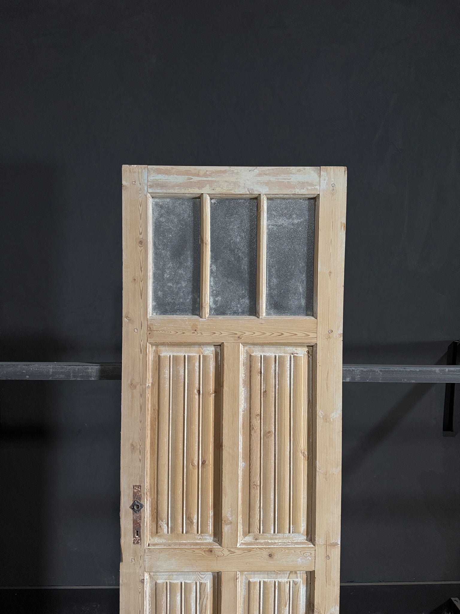 Antique Louvered Single Door - 27.75x85 - N93