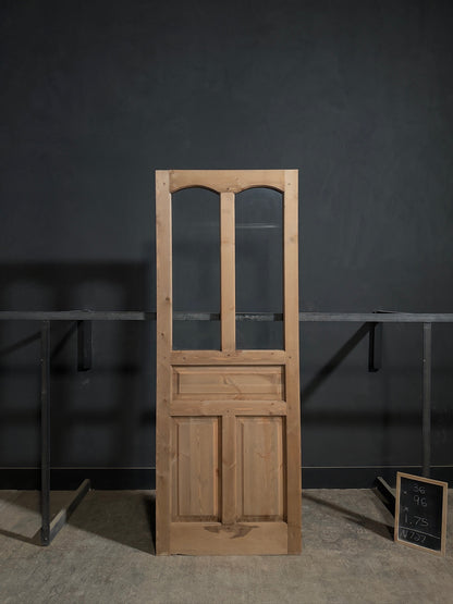 Handcrafted Glass 2 Lite Single Door - 36x96 - N727