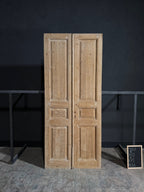 Antique 3 Panel Solid Double Doors - 43.5x103 - N88