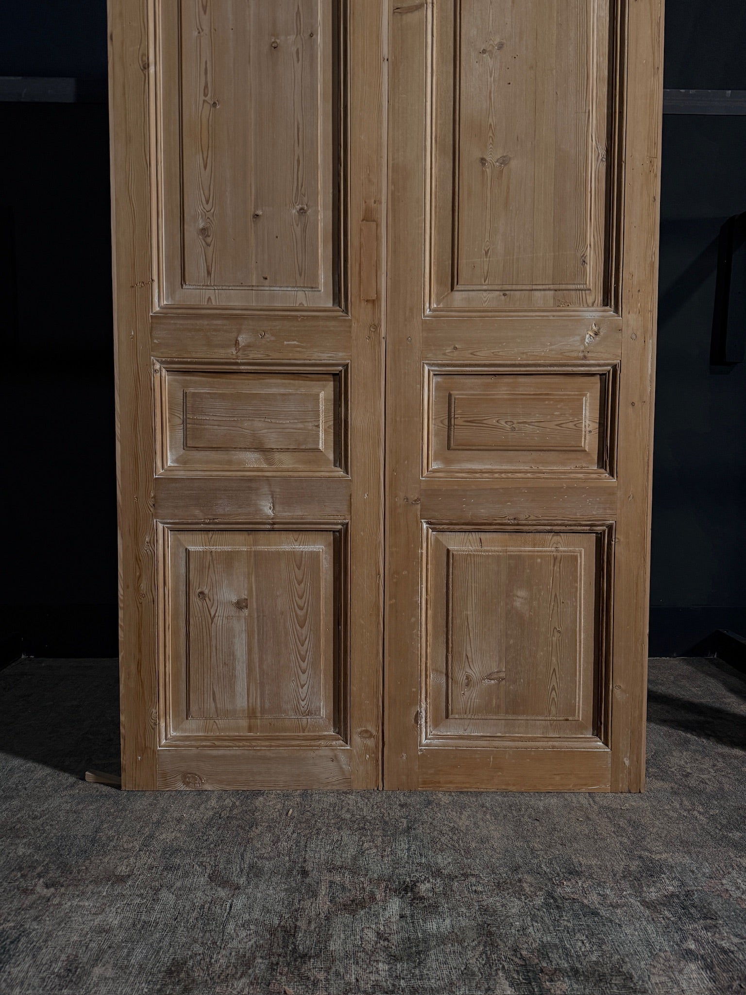 Antique 3 Panel Double Doors - 45x96 - N03