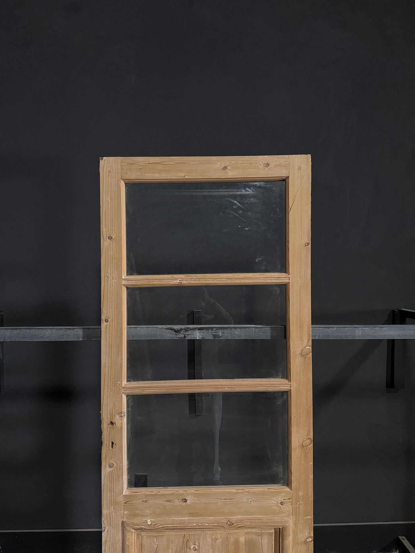 Antique Glass 3 Lite Single Door - 31.75x86 - N355