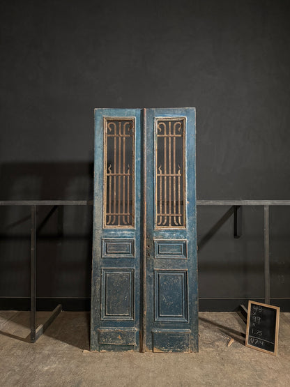 Antique Iron French Doors - 43x99 - N714