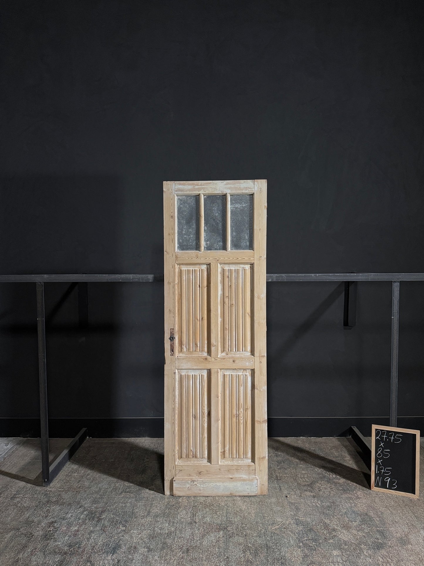 Antique Louvered Single Door - 27.75x85 - N93