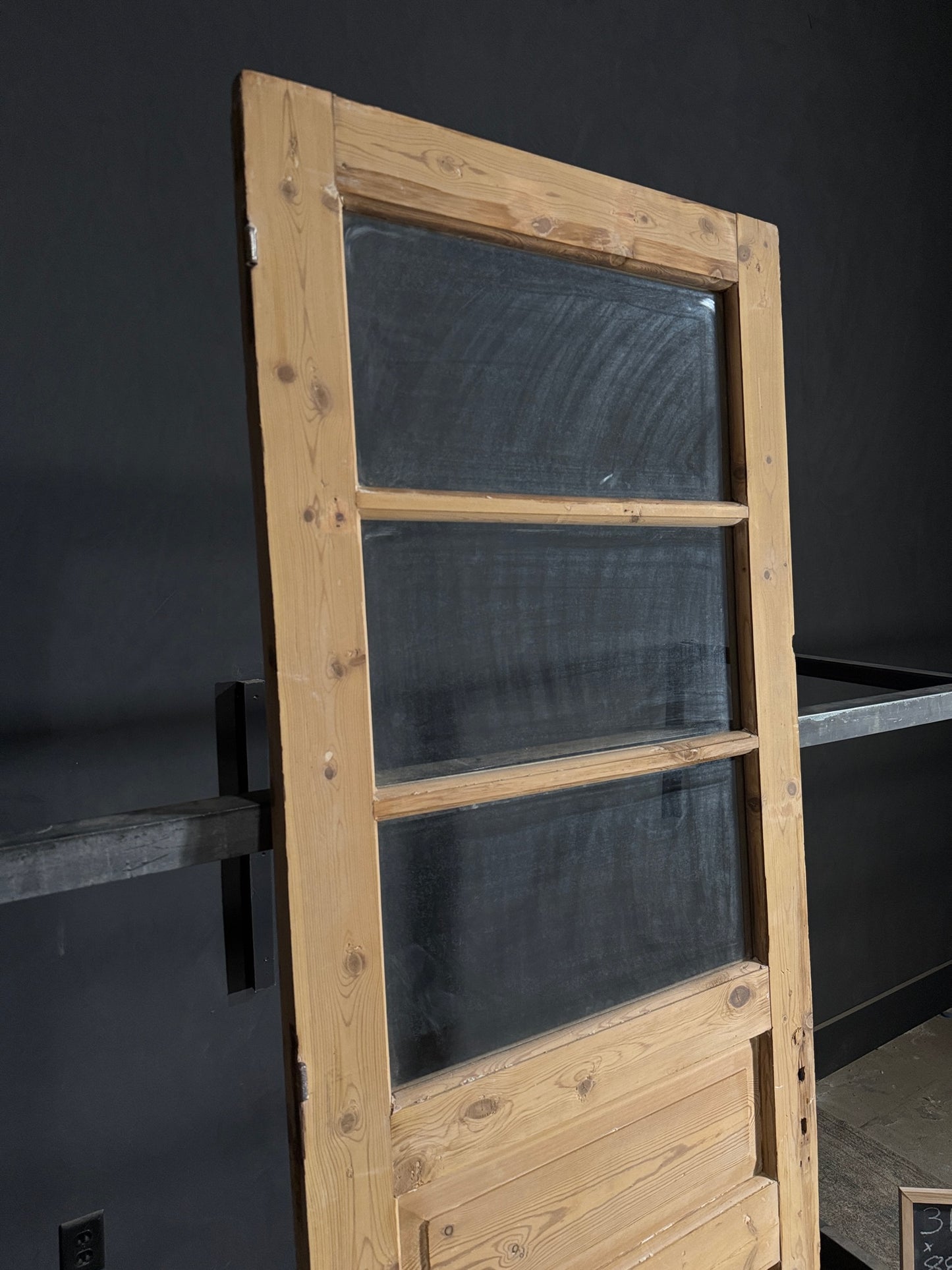 Antique Glass 3 Lite Single Door - 31.5x88.5 - N516