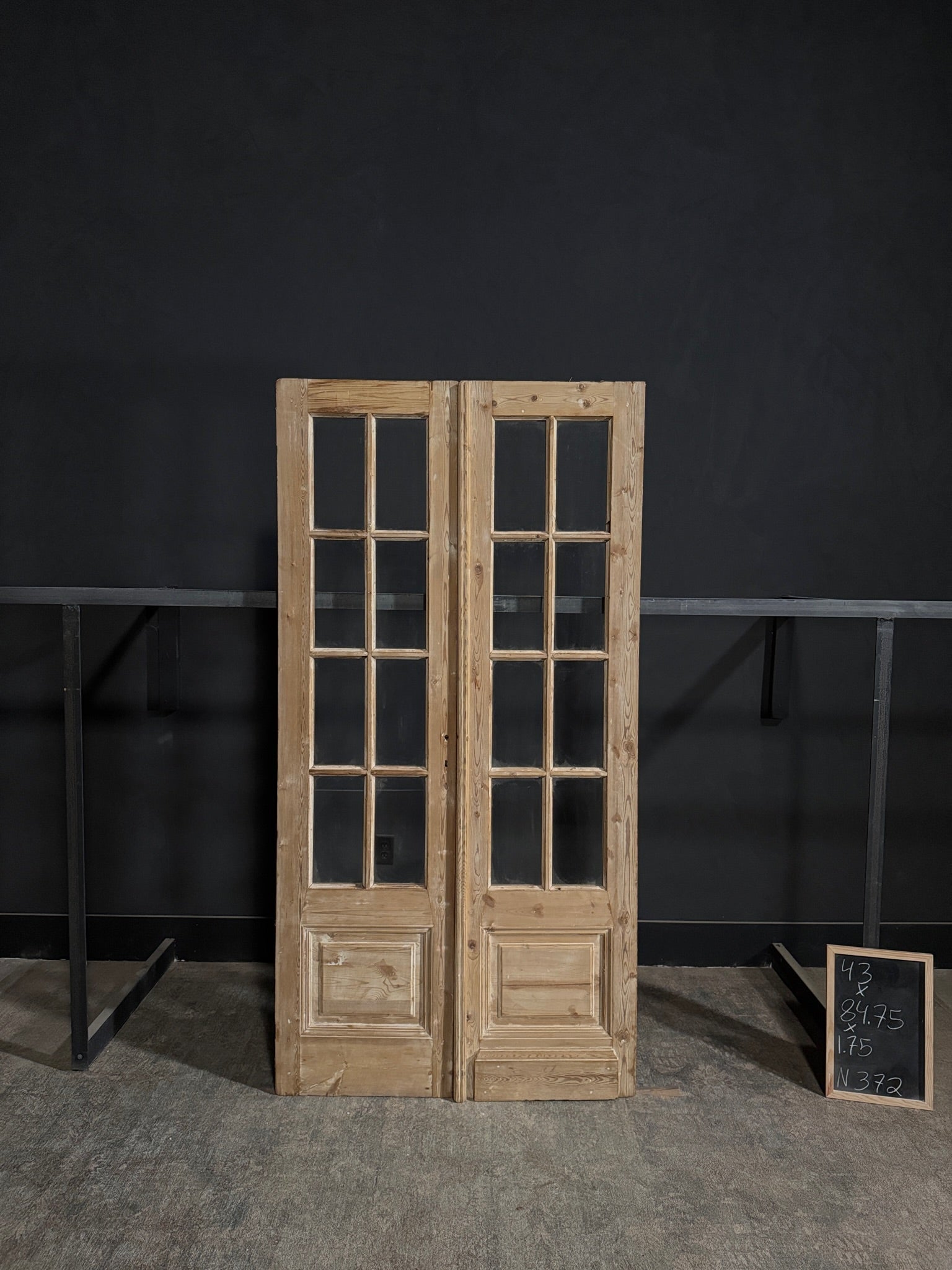 Antique Glass 8 Lite French Doors - 43x84.75 - N372