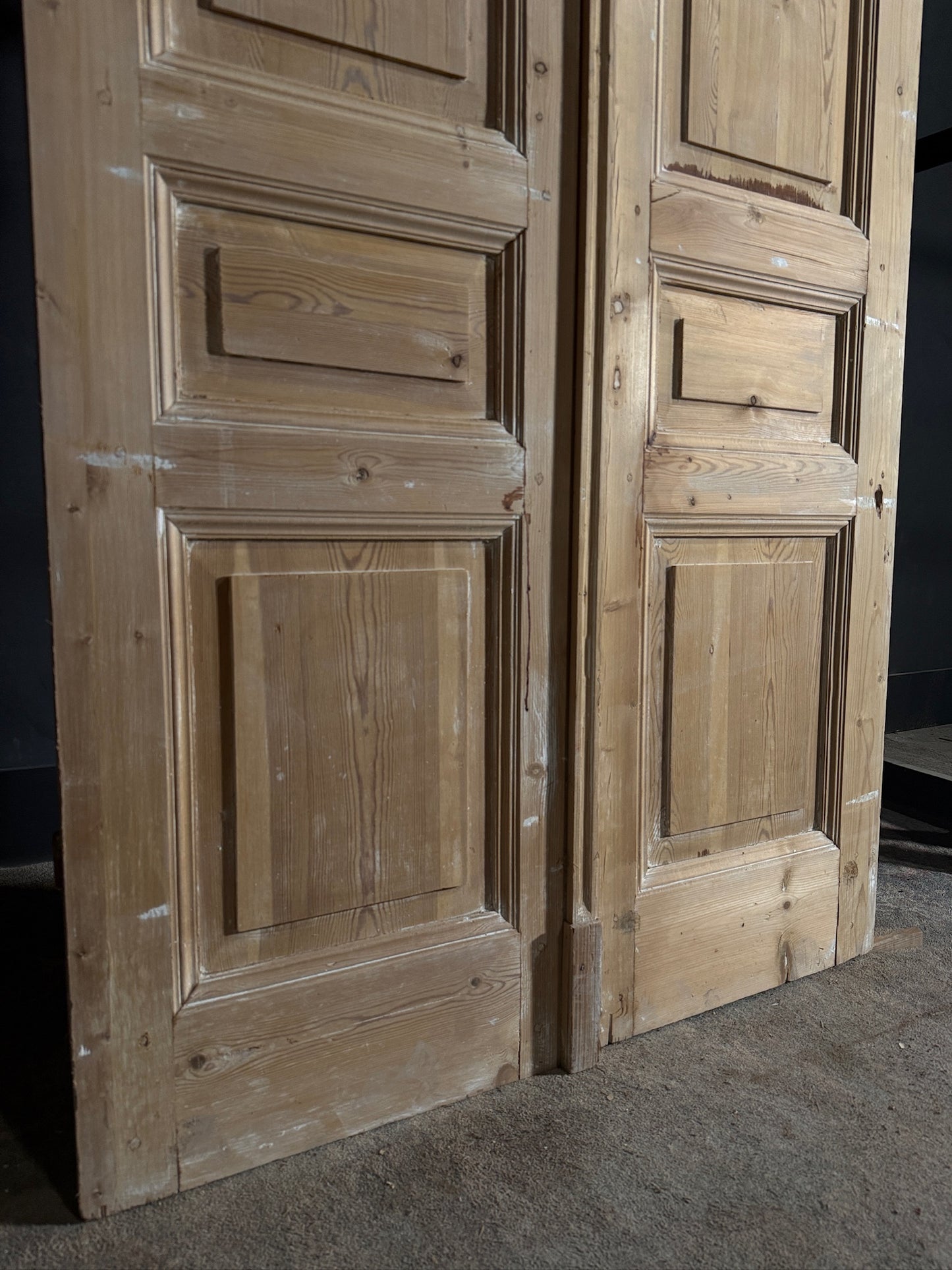 Antique 4 Panel Solid Double Doors - 45x100 - N614