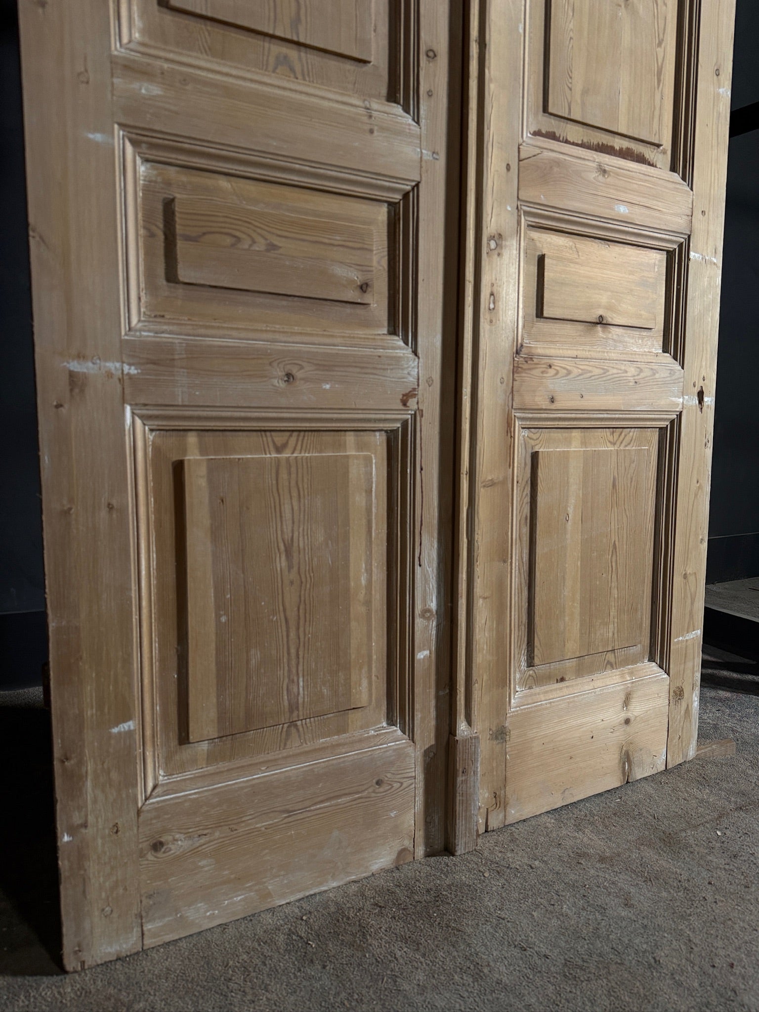 Antique 4 Panel Solid Double Doors - 45x100 - N614