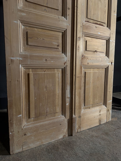 Antique 4 Panel Solid Double Doors - 45x100 - N614