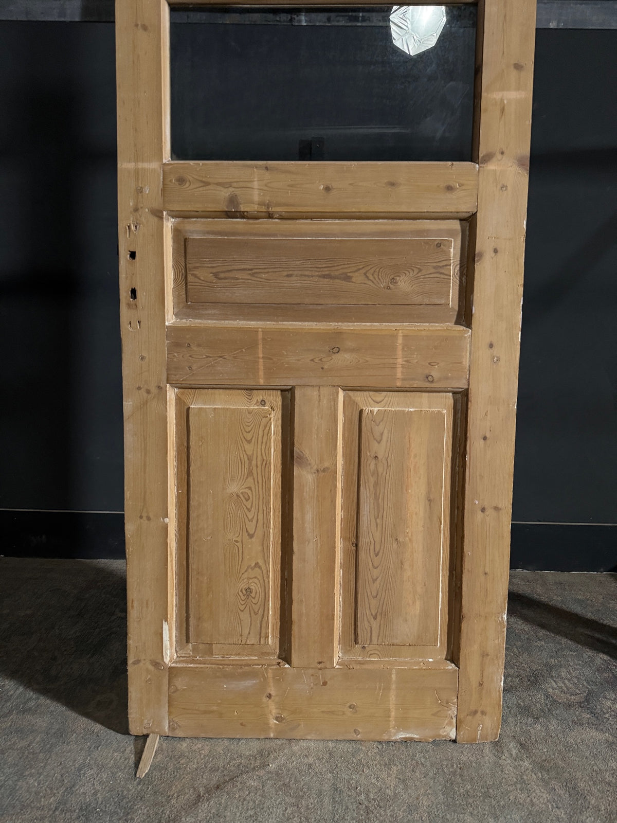 Antique Glass 3 Lite Single Door - 31.5x88.5 - N516