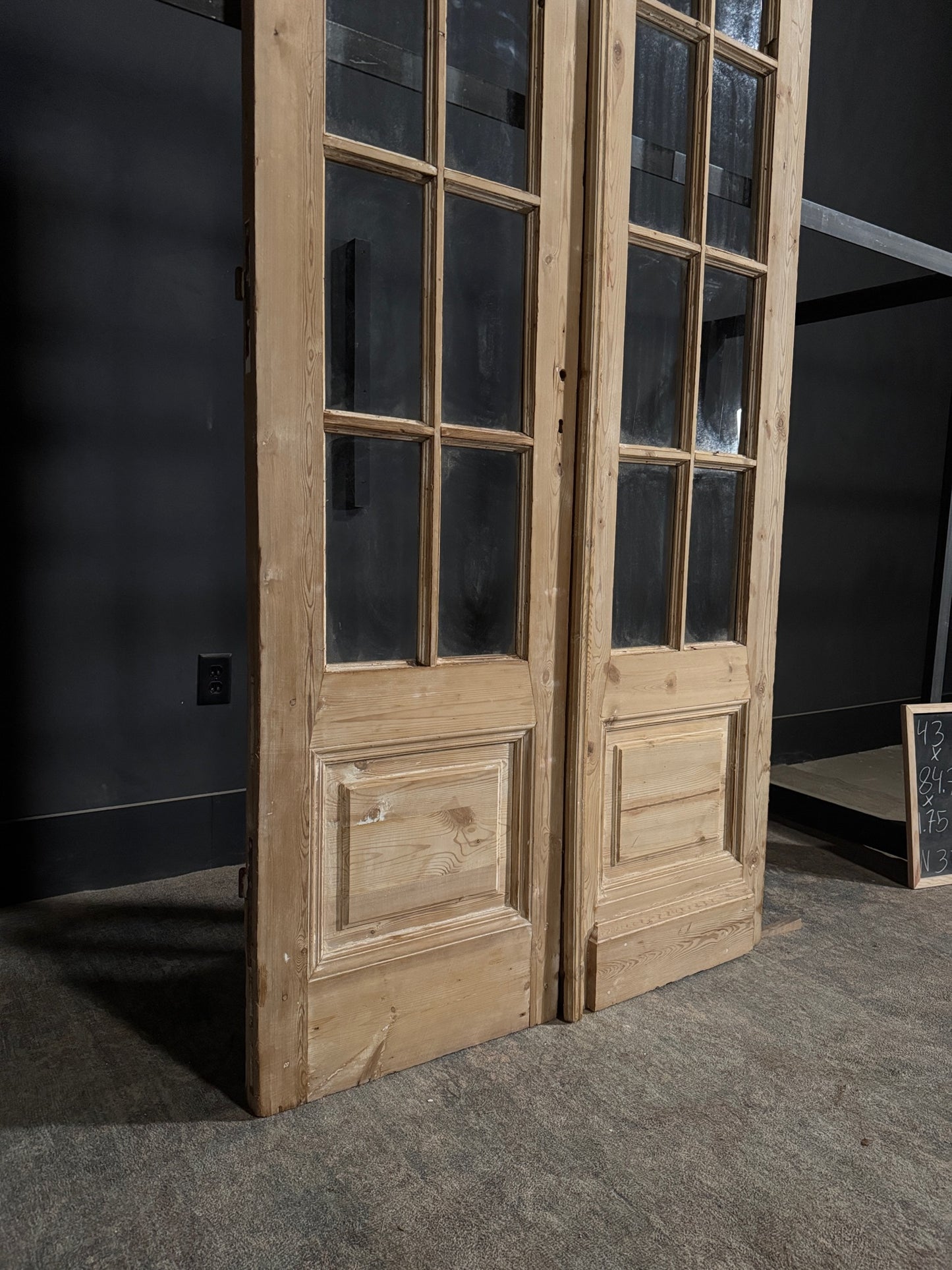 Antique Glass 8 Lite French Doors - 43x84.75 - N372