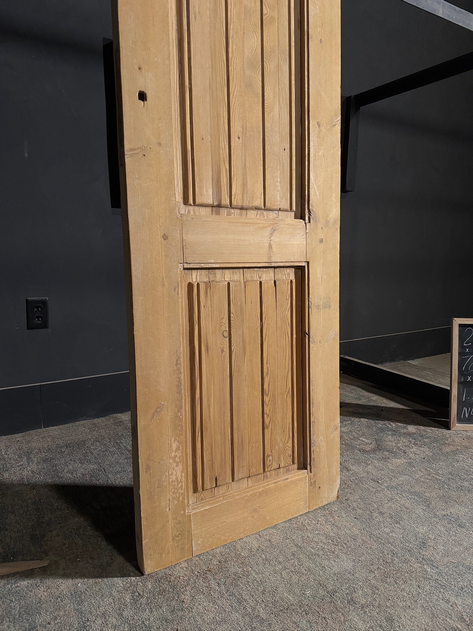 Antique Fluted 2 Panel Single Door - 23.5x78.5 - N451