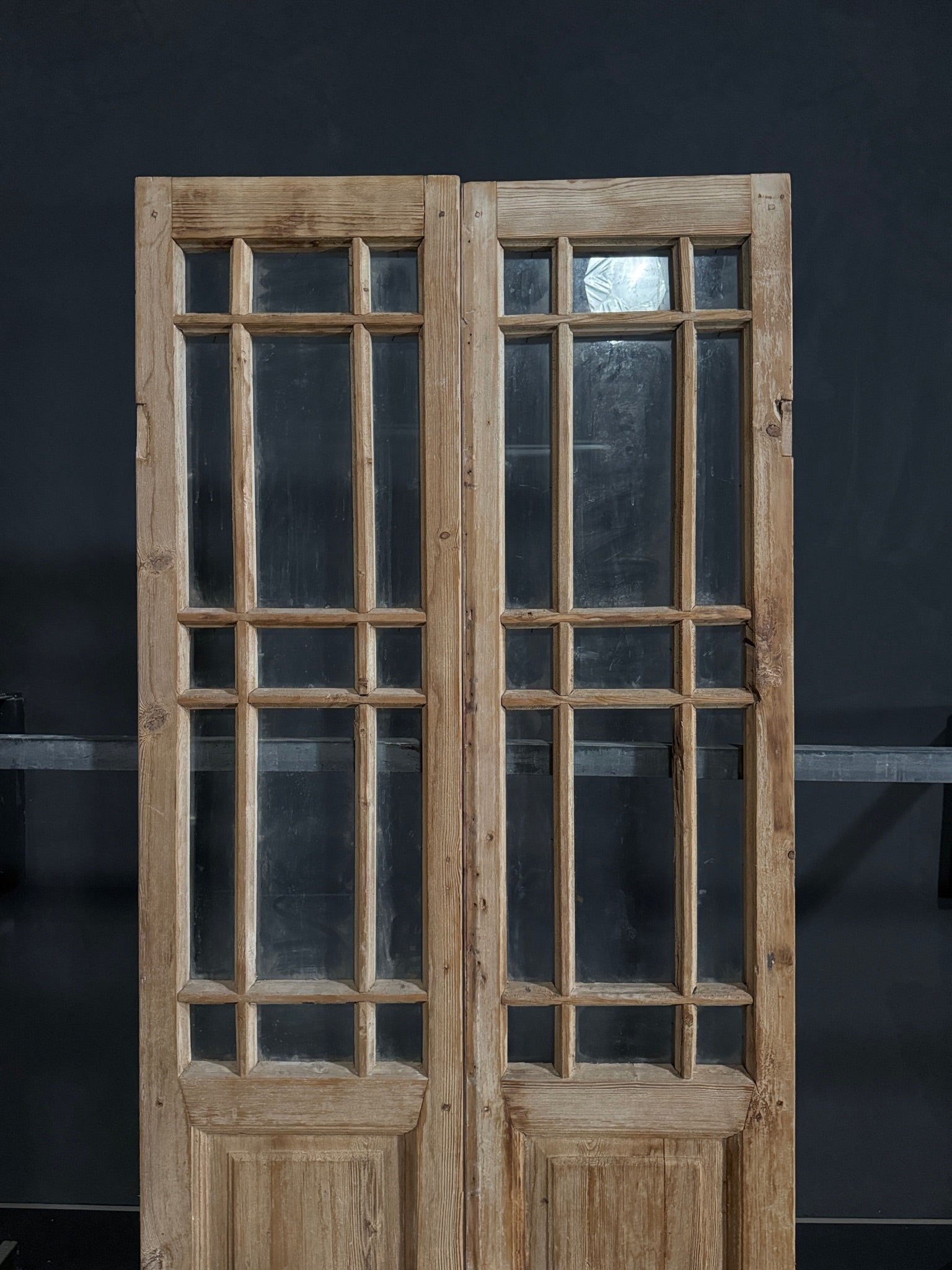 Antique Glass 15 Lite French Doors - 40.25x94.5 - N394