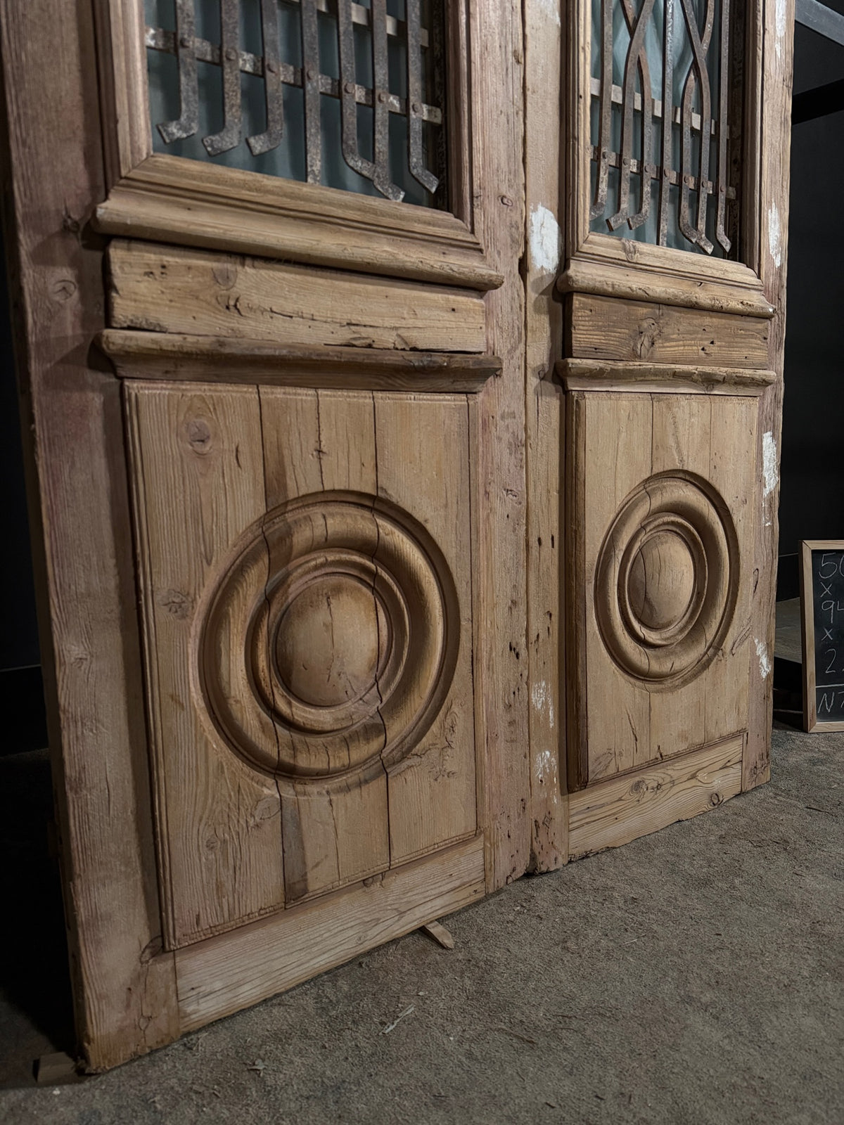 Antique Iron French Doors - 50.5x94.5 - N713