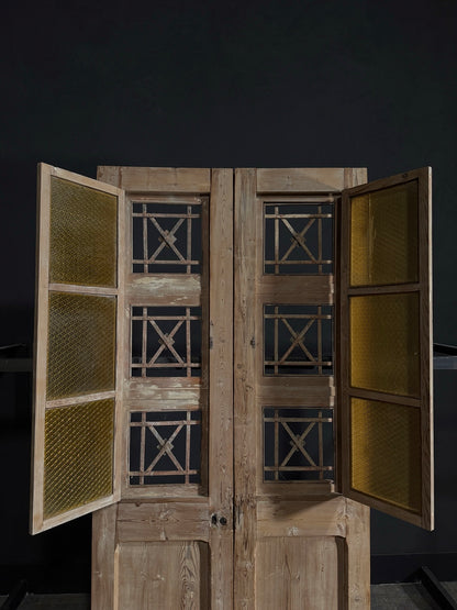 Antique Iron French Doors - 43.5x91.25 - N41