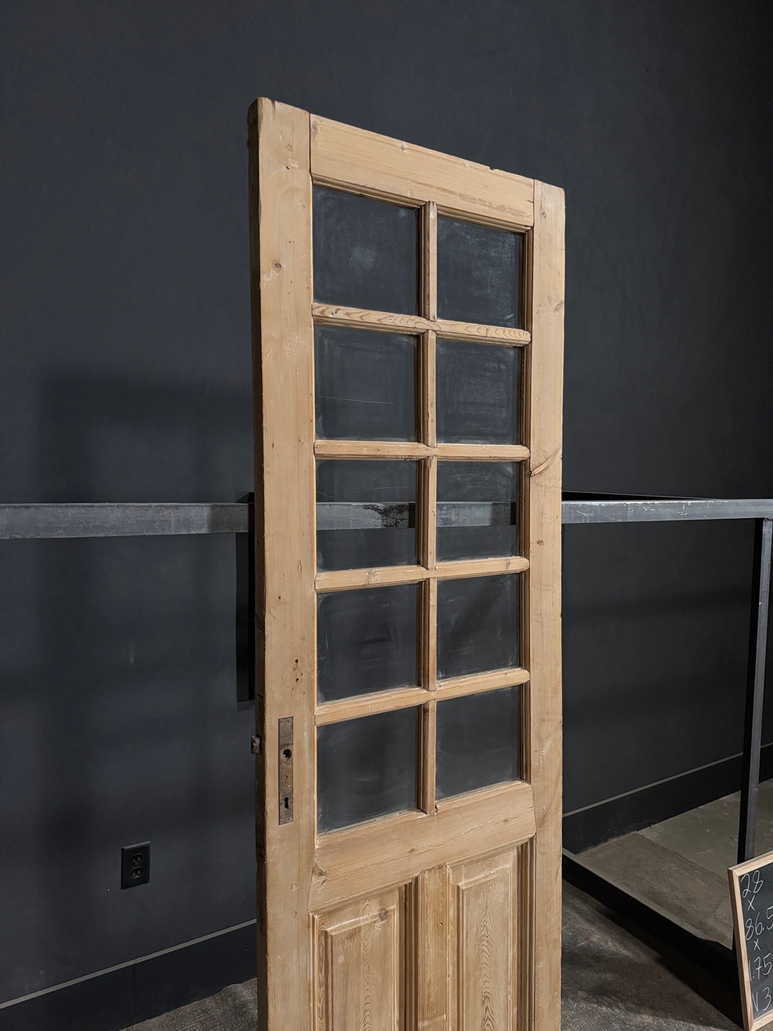 Antique Glass 10 Lite Single Door - 28x86.5 - N376