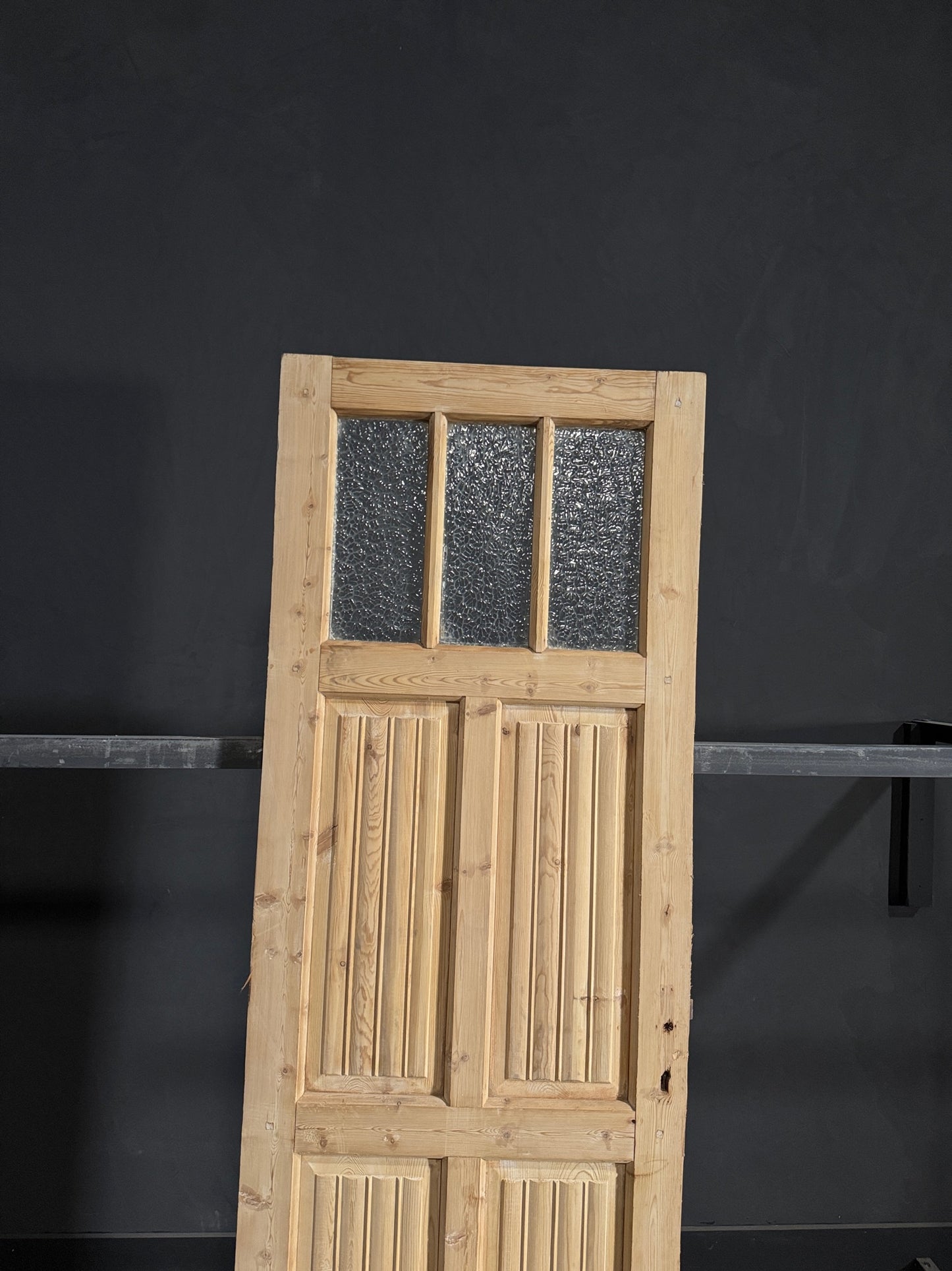 Antique Fluted 3 Lite Single Door - 28x84.75 - N78