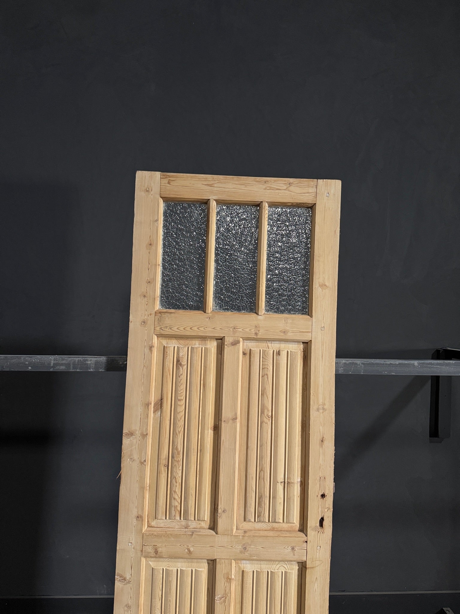 Antique Fluted 3 Lite Single Door - 28x84.75 - N78