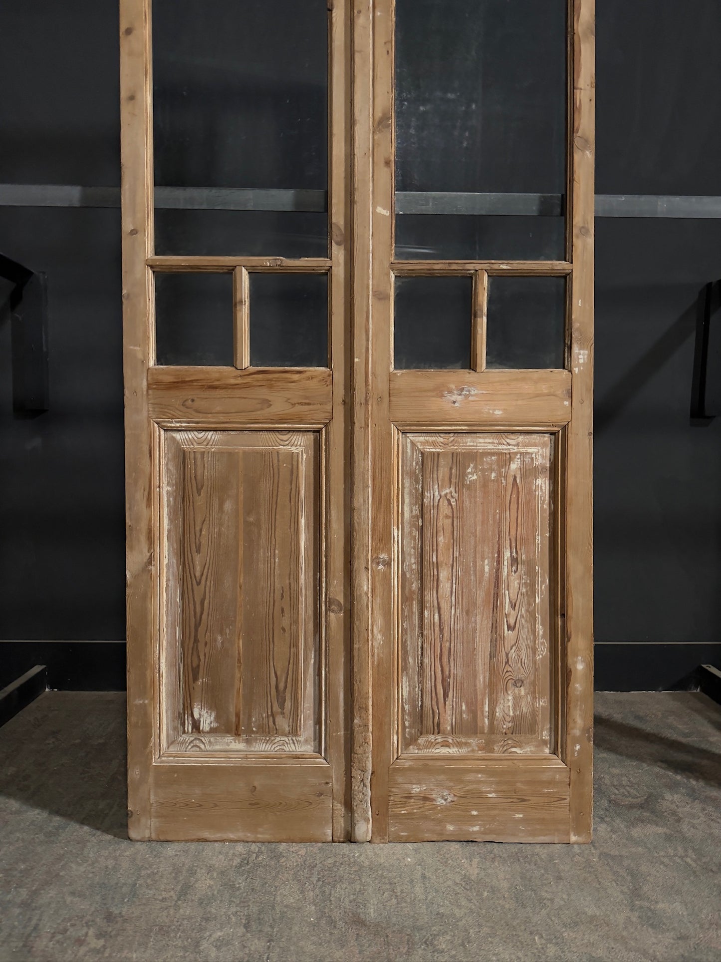 Antique Glass 4 Lite French Doors - 42.5x98.5 - N371