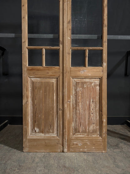 Antique Glass 4 Lite French Doors - 42.5x98.5 - N371
