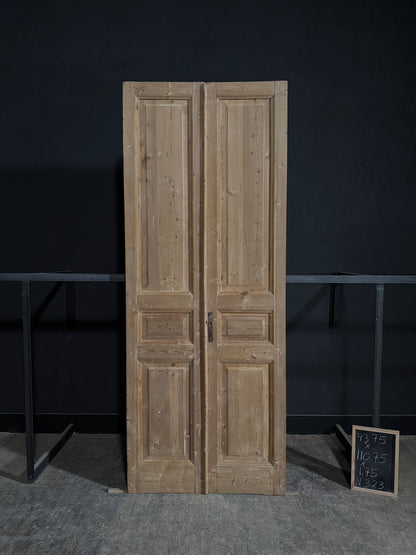 Antique Solid Double Doors - 43.75x110.75 - N323