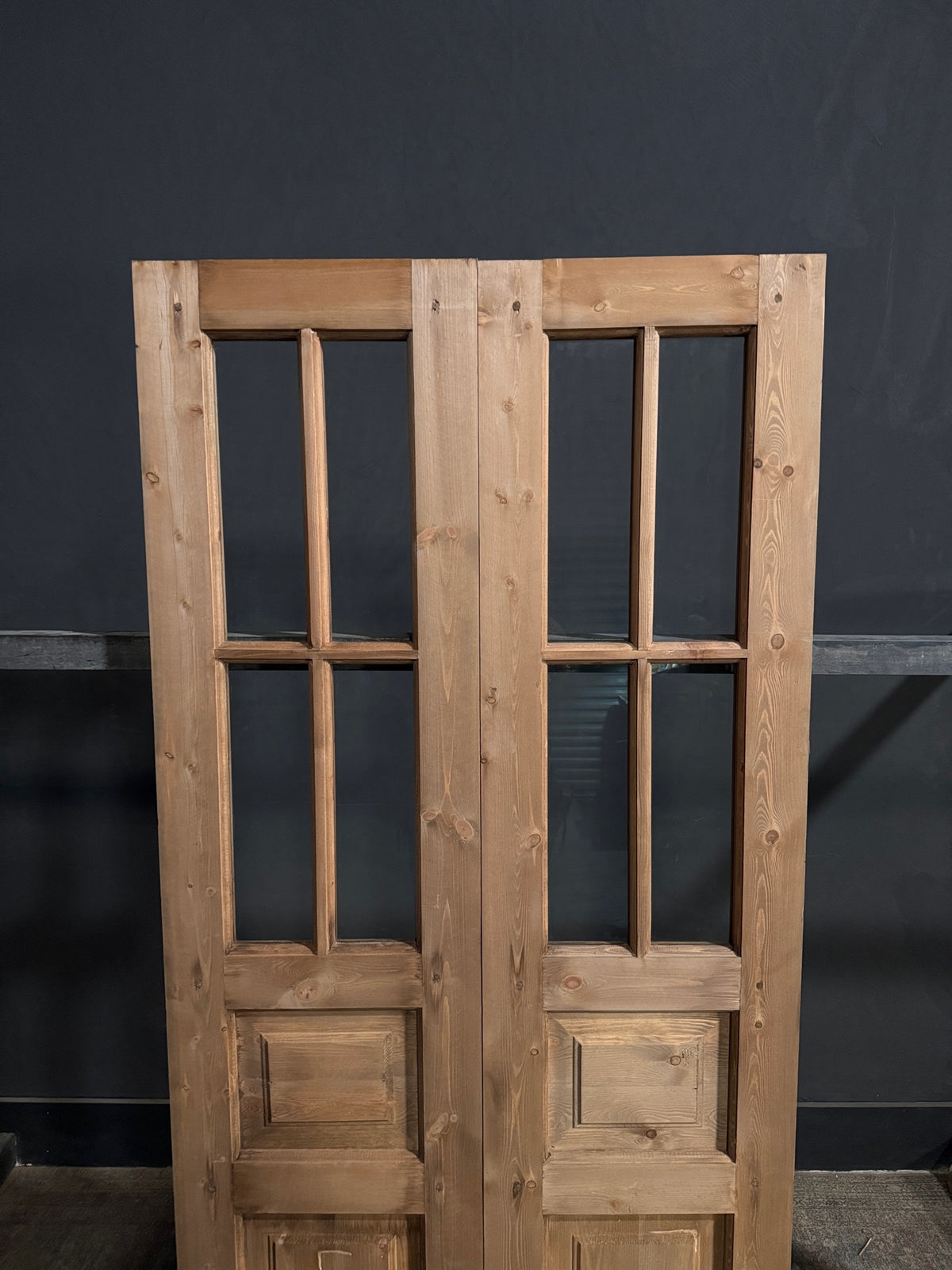 Handcrafted Glass 2 Lite French Doors - 36x80 - N720