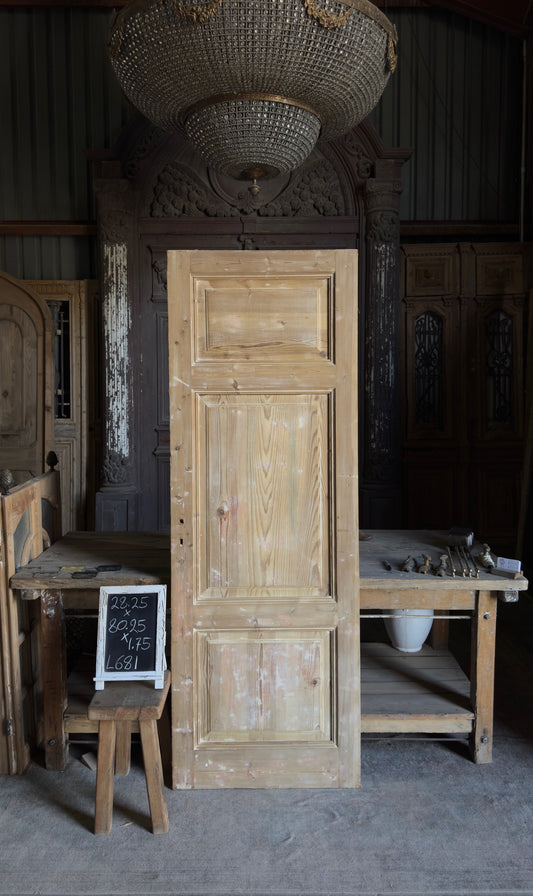 Antique 3 Panel Door - 28.25x80.25 - L681